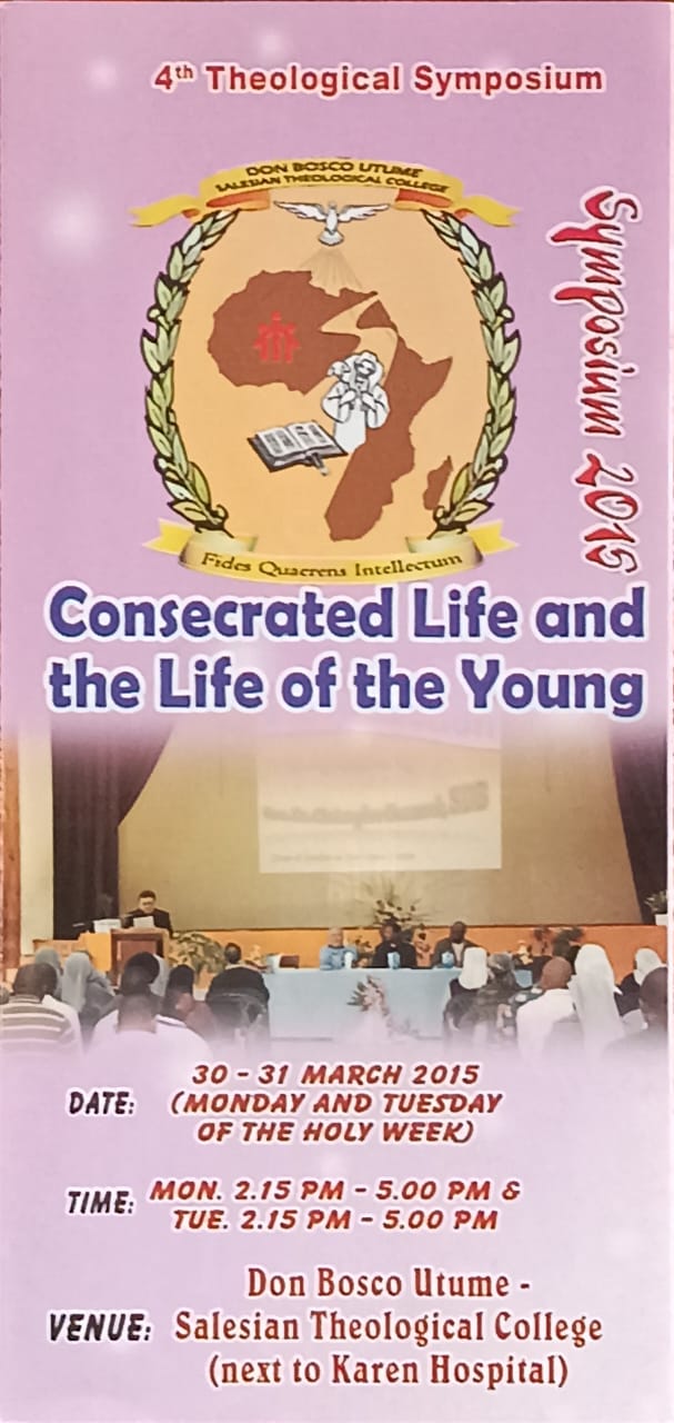 Consecrated Life and Life of the Young This is the 4th THeological symposium held in 2015